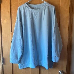 Light blue light weight top